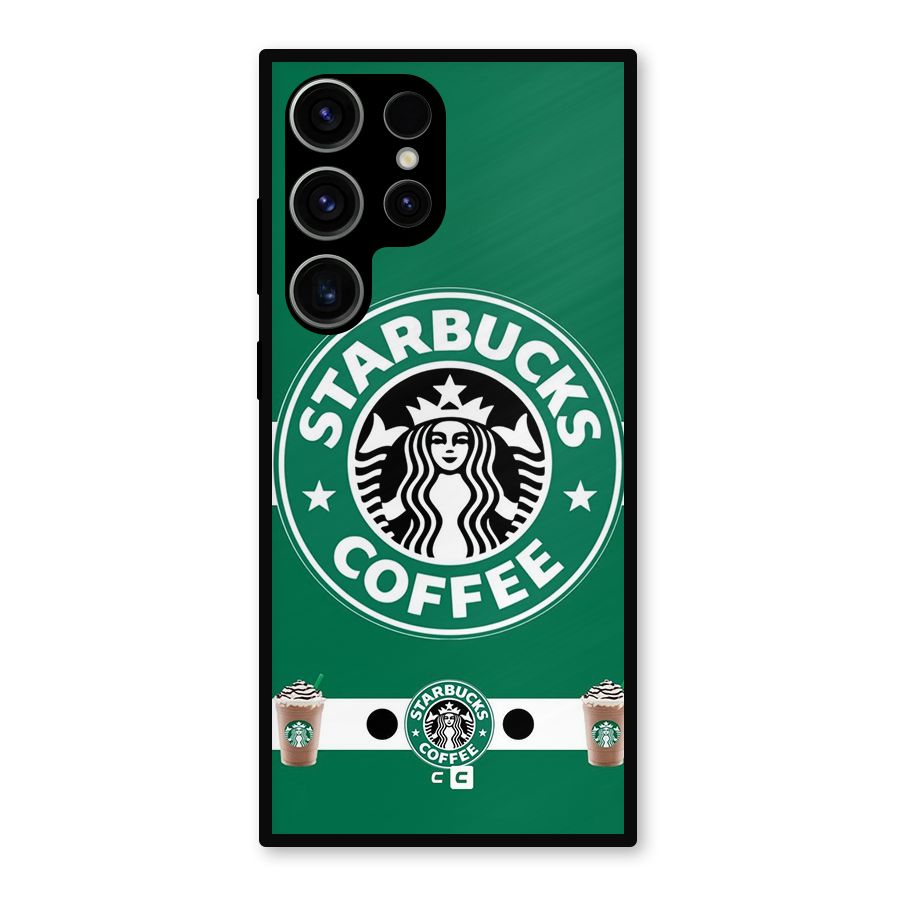 Ribbon StarBucks Metal Back Case for Galaxy S23 Ultra