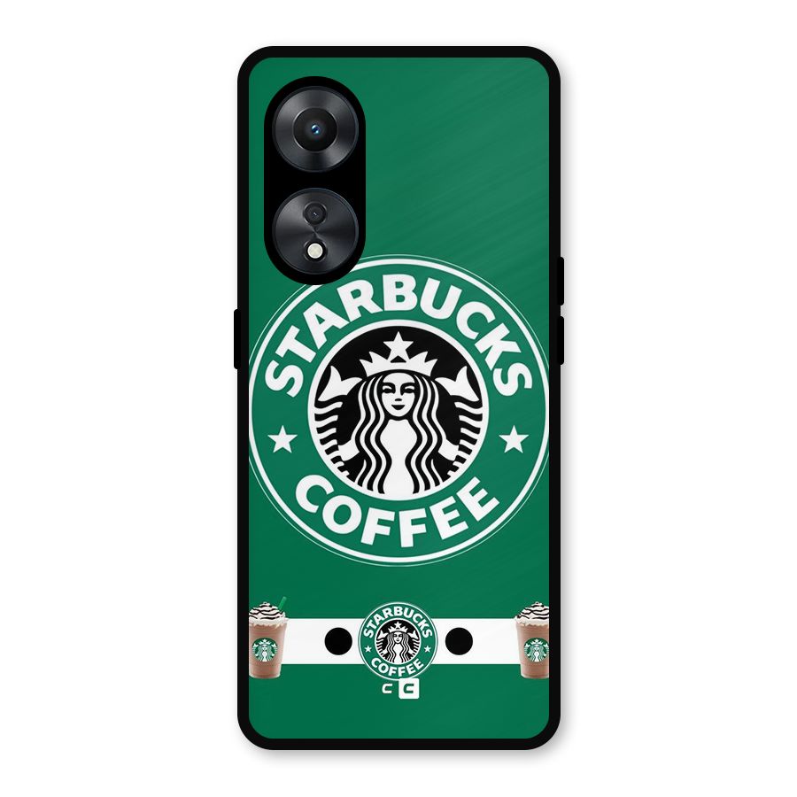 Ribbon StarBucks Metal Back Case for Oppo A78