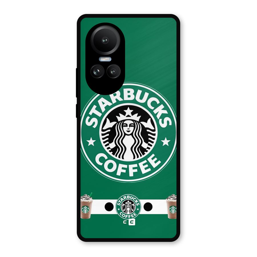 Ribbon StarBucks Metal Back Case for Oppo Reno10