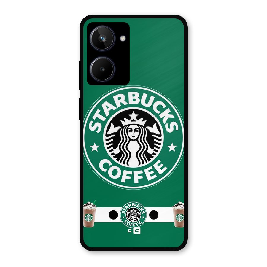 Ribbon StarBucks Metal Back Case for Realme 10