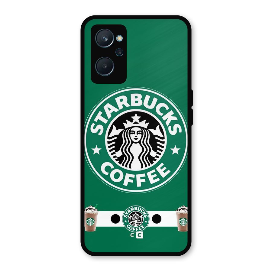 Ribbon StarBucks Metal Back Case for Realme 9i