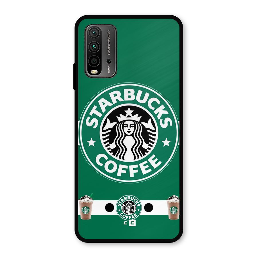 Ribbon StarBucks Metal Back Case for Redmi 9 Power