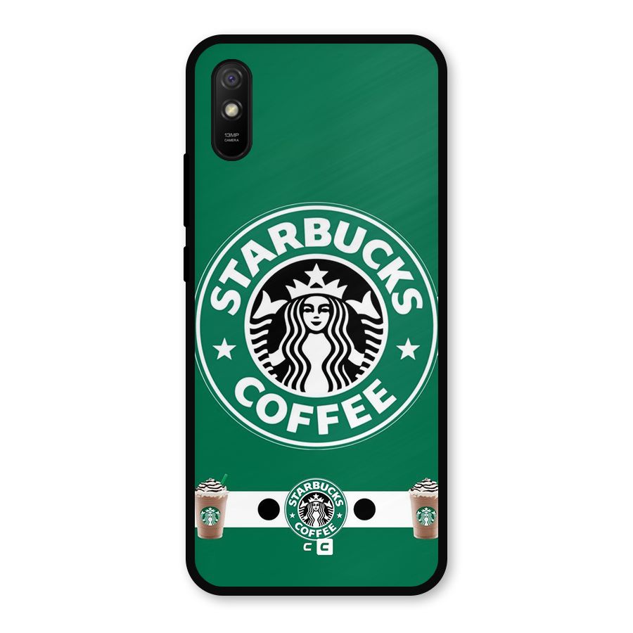 Ribbon StarBucks Metal Back Case for Redmi 9a