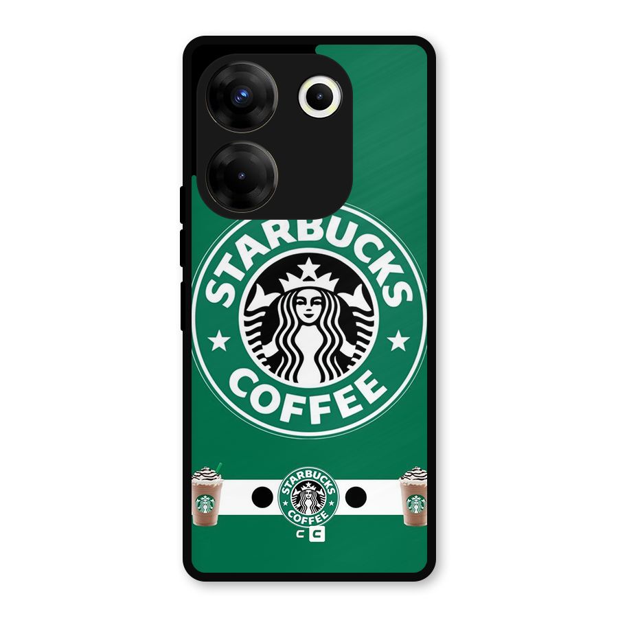 Ribbon StarBucks Metal Back Case for Tecno Camon 20 Pro