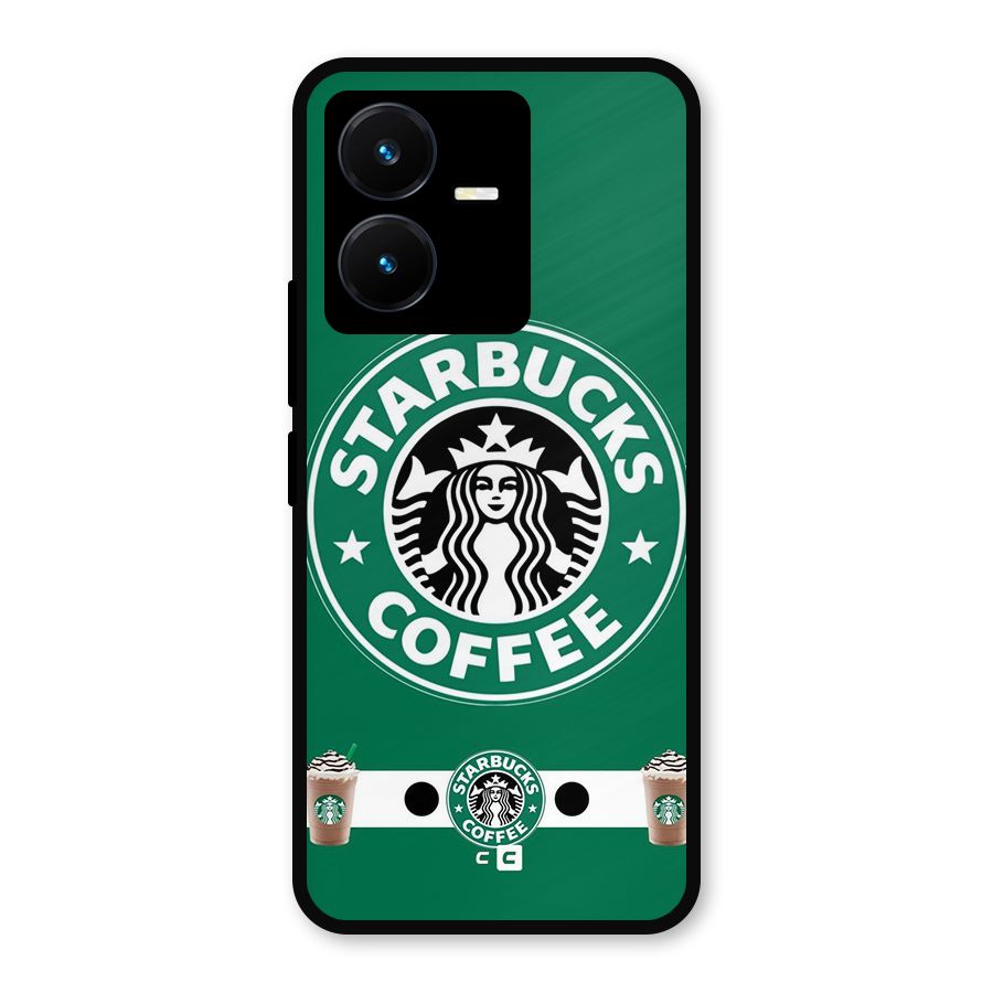 Ribbon StarBucks Metal Back Case for Vivo Y22