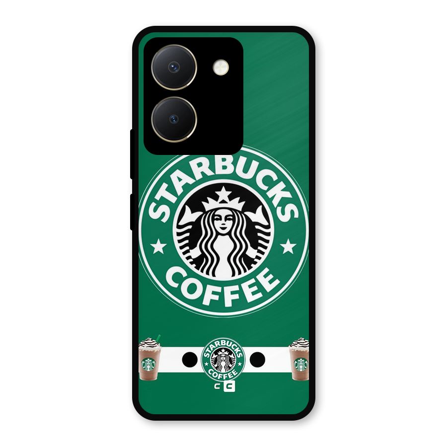 Ribbon StarBucks Metal Back Case for Vivo Y36