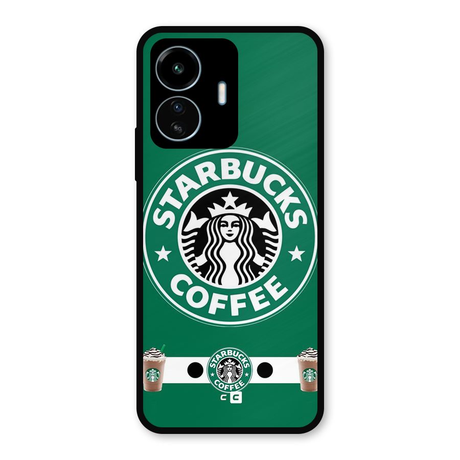 Ribbon StarBucks Metal Back Case for vivo iQOO Z6 Lite 5G