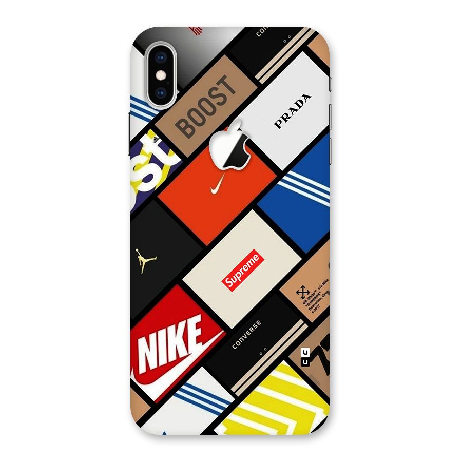 Rich Boxes Back Case for iPhone XS Max Apple Cut