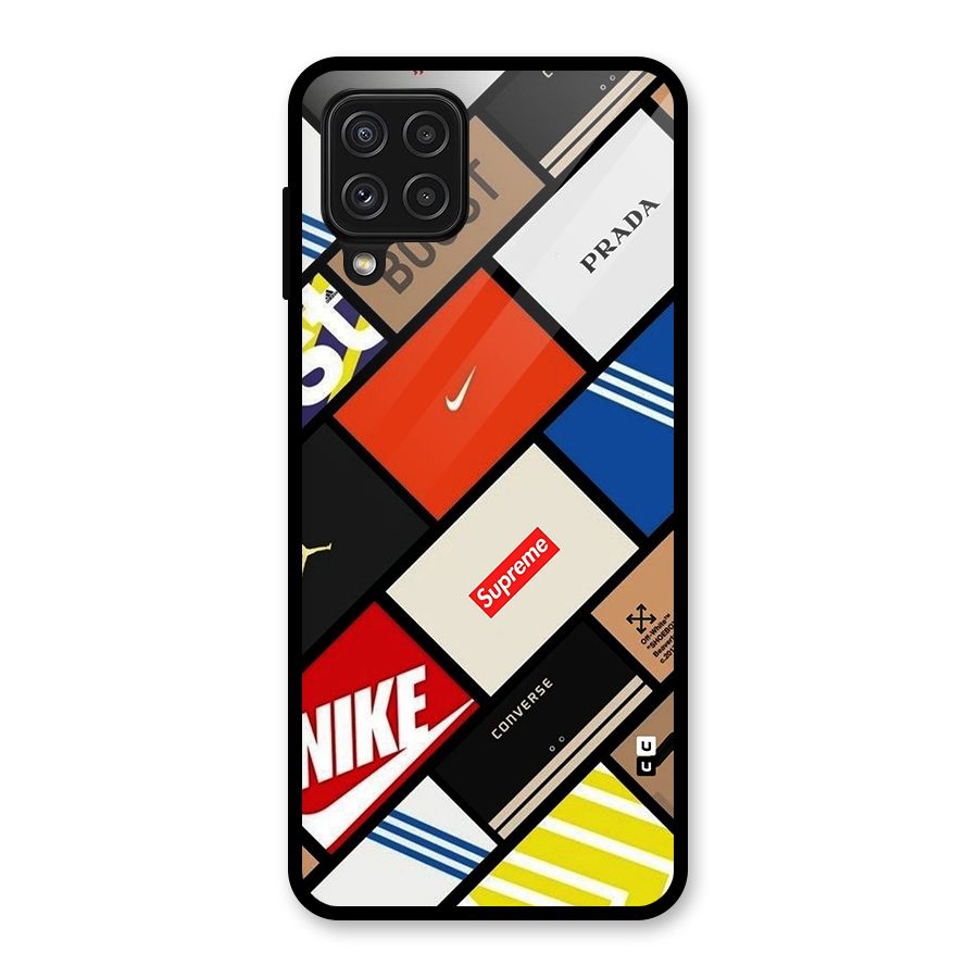 Rich Boxes Glass Back Case for Galaxy A22 4G