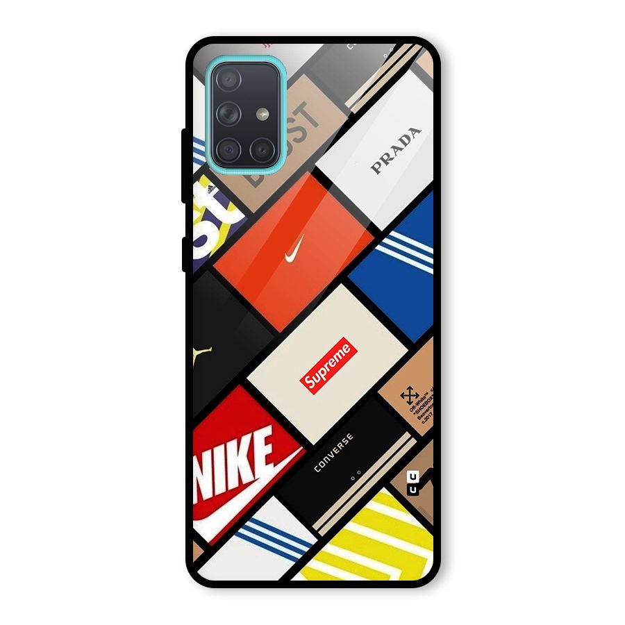 Rich Boxes Glass Back Case for Galaxy A71