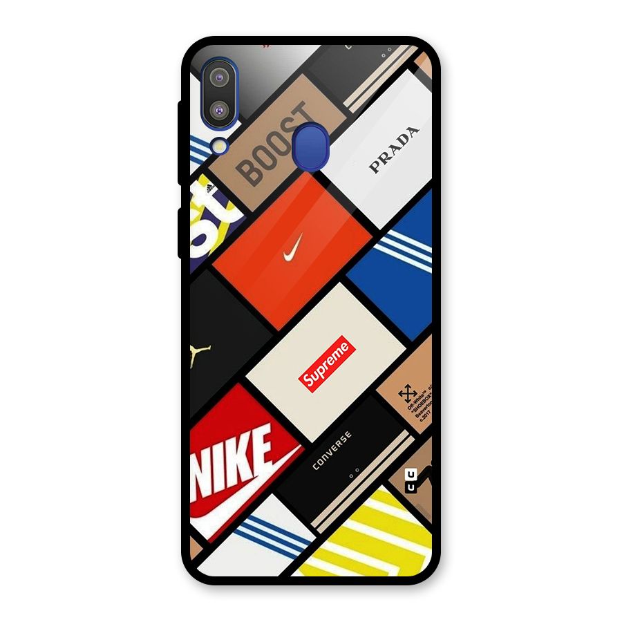 Rich Boxes Glass Back Case for Galaxy M20