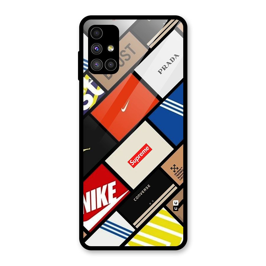 Rich Boxes Glass Back Case for Galaxy M51