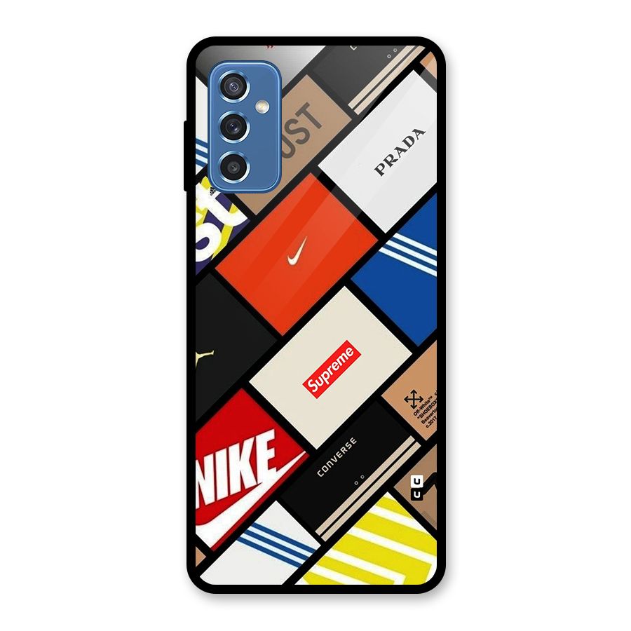 Rich Boxes Glass Back Case for Galaxy M52 5G