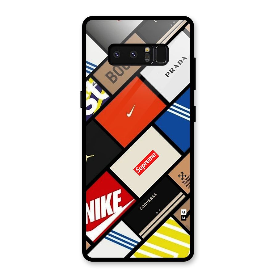 Rich Boxes Glass Back Case for Galaxy Note 8