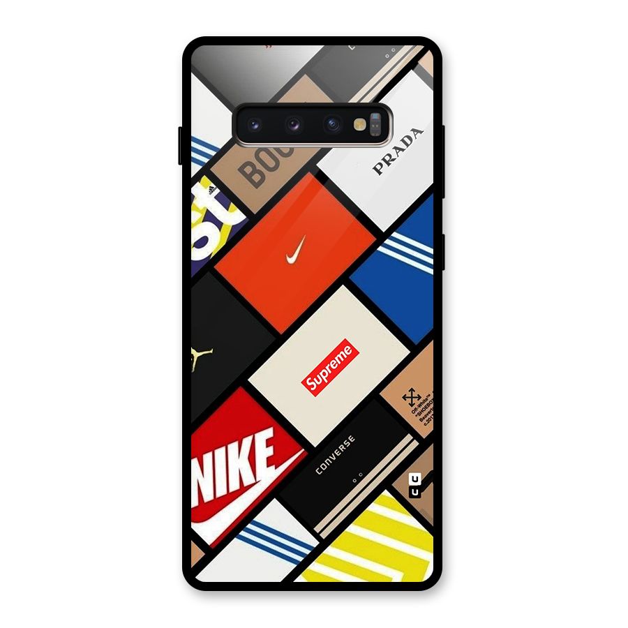 Rich Boxes Glass Back Case for Galaxy S10 Plus
