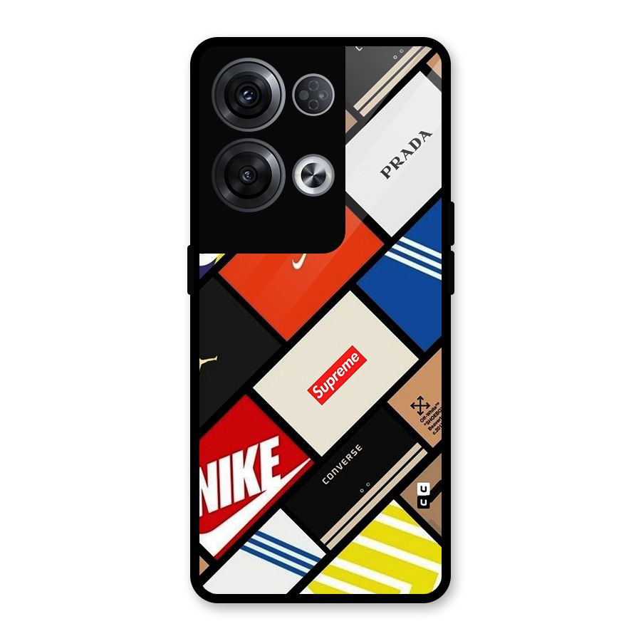 Rich Boxes Glass Back Case for Oppo Reno8 Pro 5G