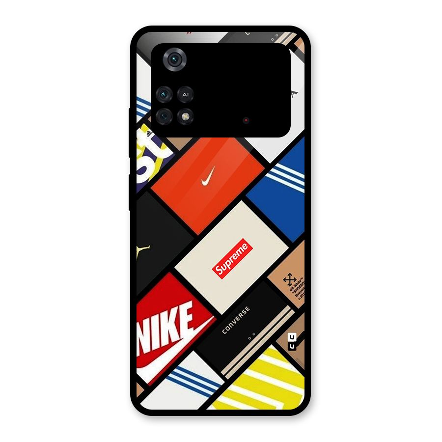 Rich Boxes Glass Back Case for Poco M4 Pro 4G