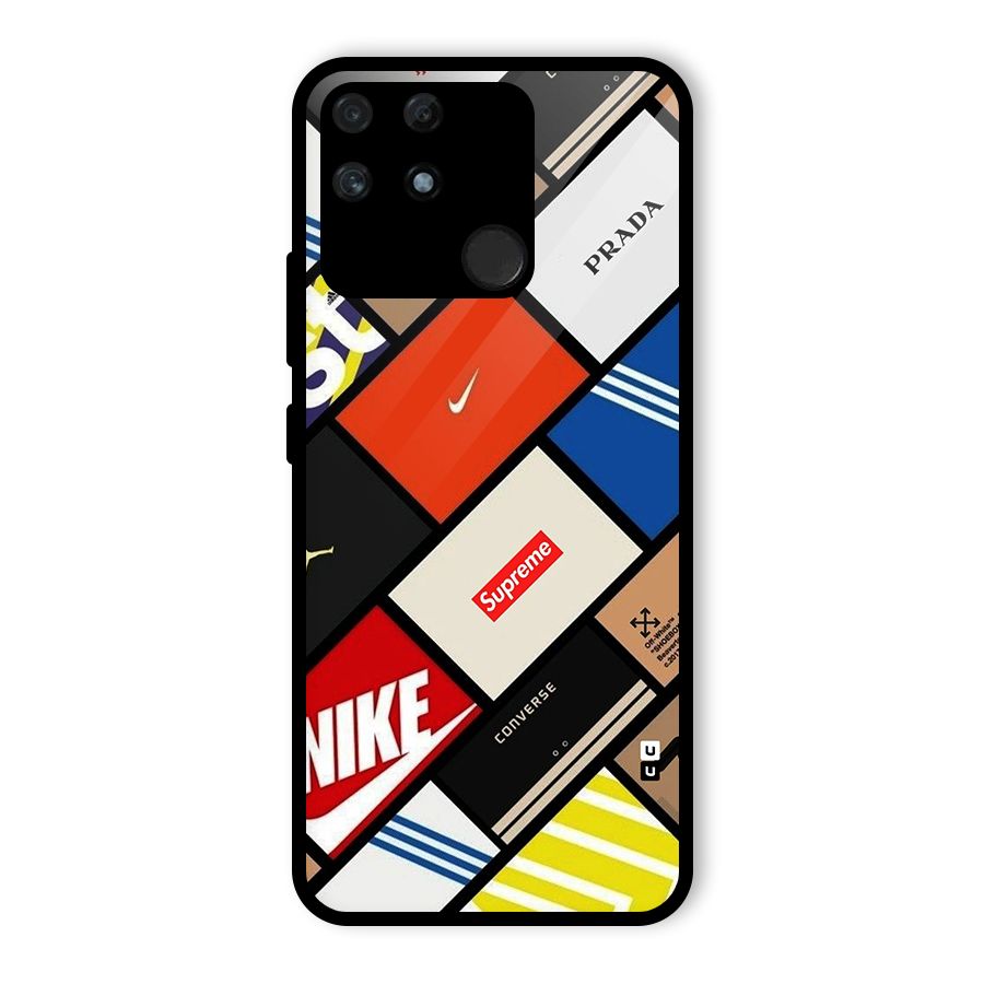Rich Boxes Glass Back Case for Realme Narzo 50A