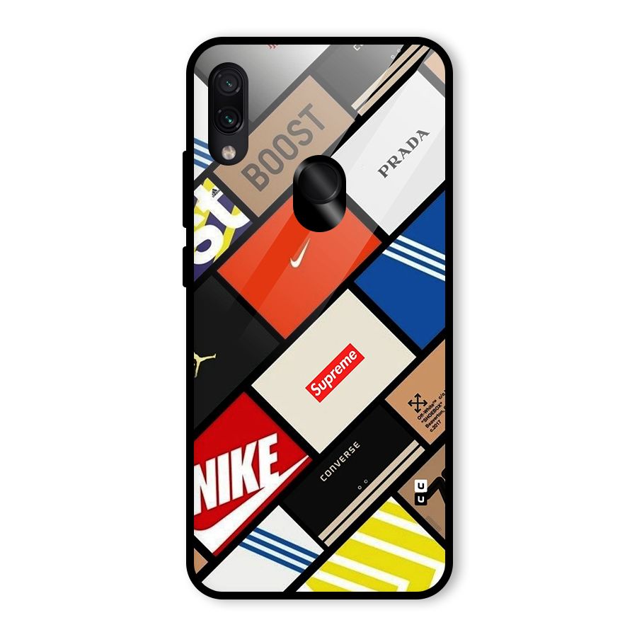 Rich Boxes Glass Back Case for Redmi Note 7S
