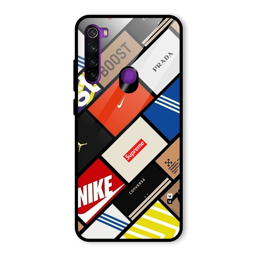 Rich Boxes Glass Back Case for Redmi Note 8