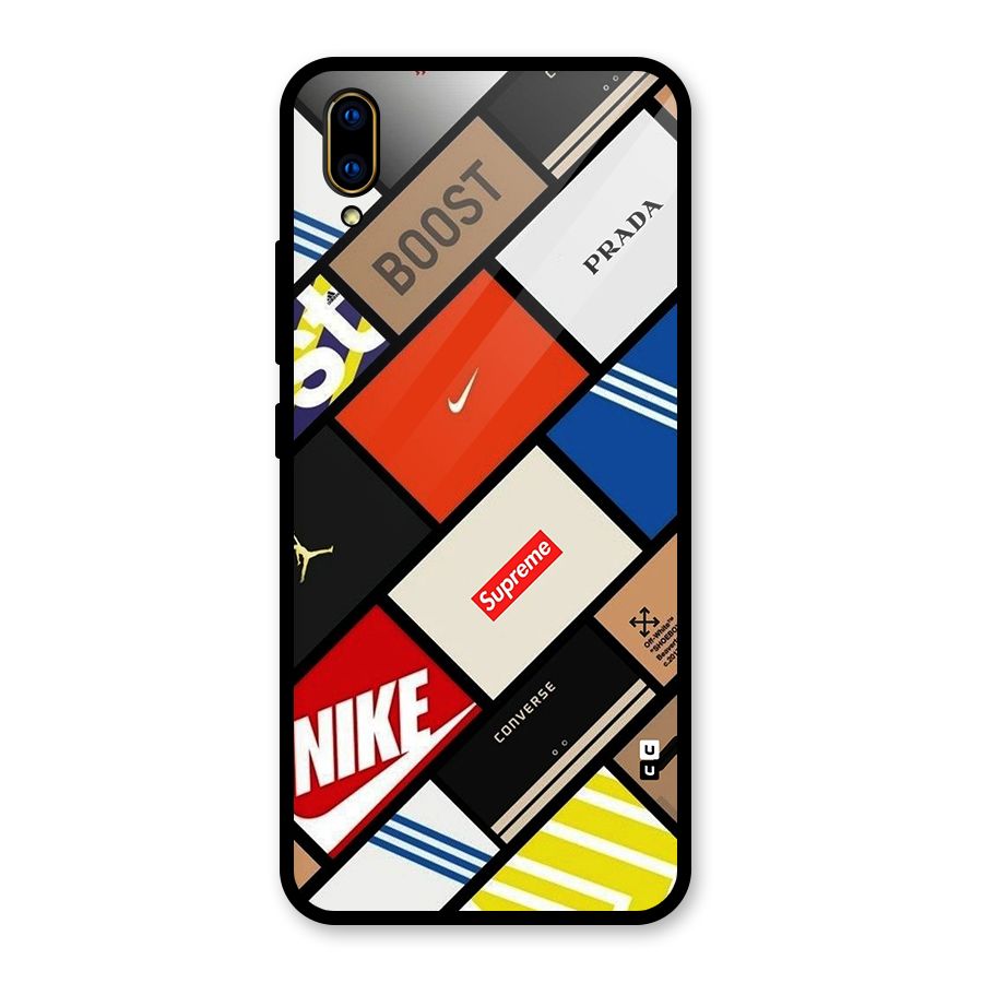 Rich Boxes Glass Back Case for Vivo V11 Pro