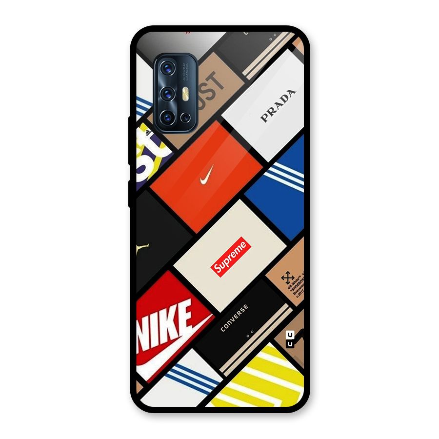 Rich Boxes Glass Back Case for Vivo V17