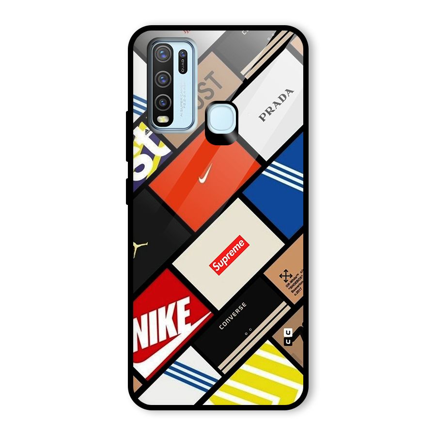 Rich Boxes Glass Back Case for Vivo Y30