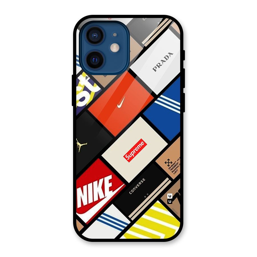 Rich Boxes Glass Back Case for iPhone 12 Mini