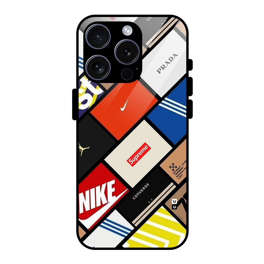Rich Boxes Glass Back Case for iPhone 15 Pro