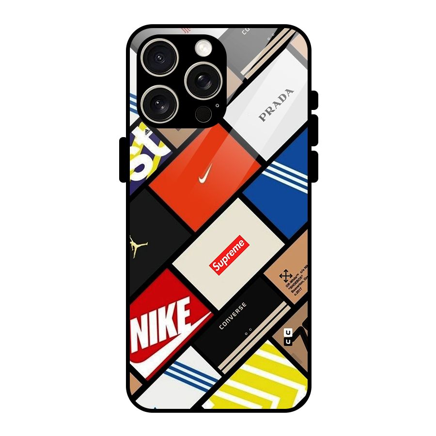 Rich Boxes Glass Back Case for iPhone 15 Pro Max