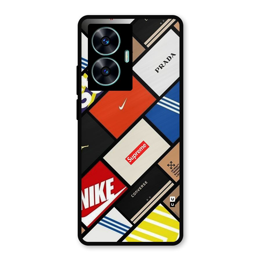 Rich Boxes Metal Back Case for Realme Narzo N55