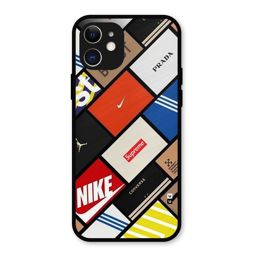 Rich Boxes Metal Back Case for iPhone 12