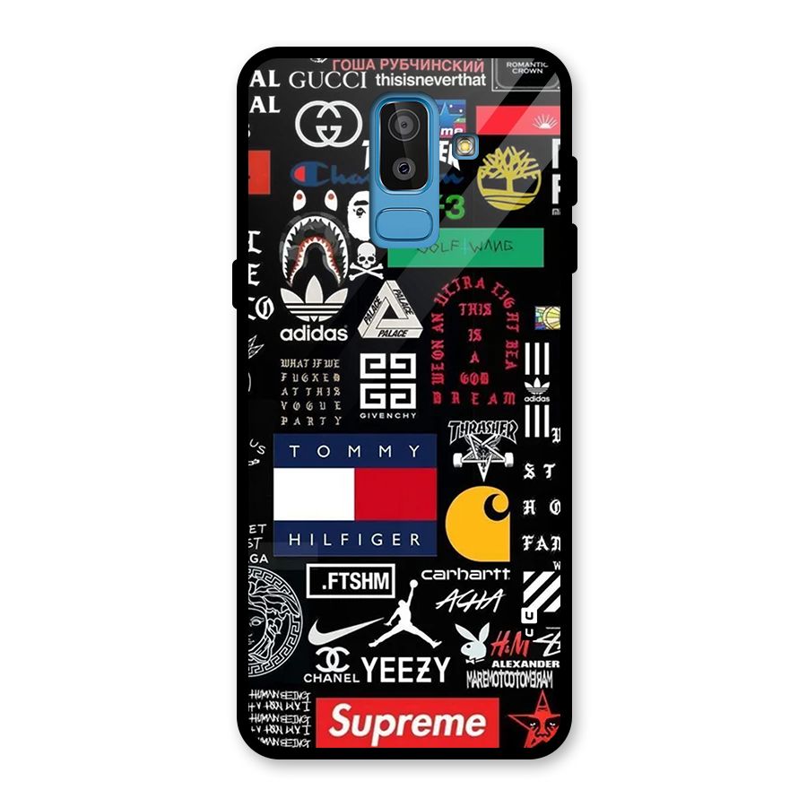 Rich Class Glass Back Case for Galaxy J8