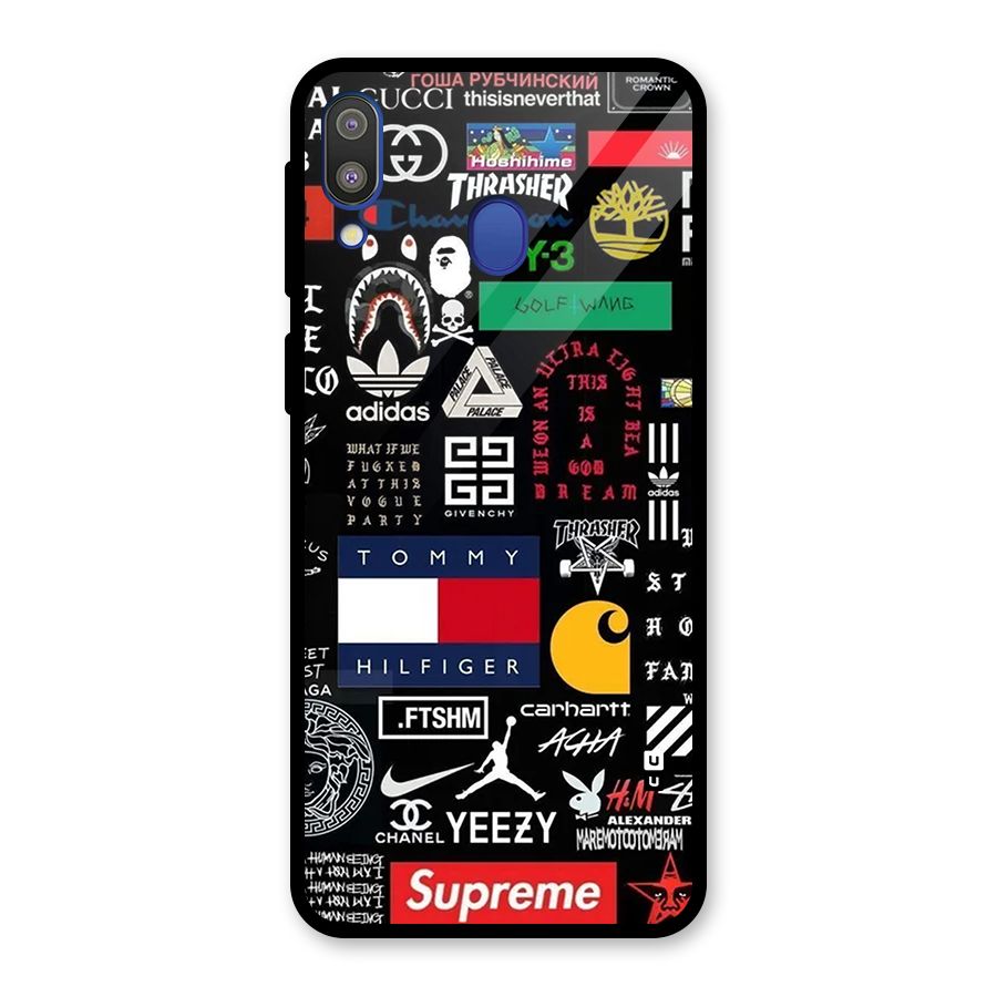 Rich Class Glass Back Case for Galaxy M20