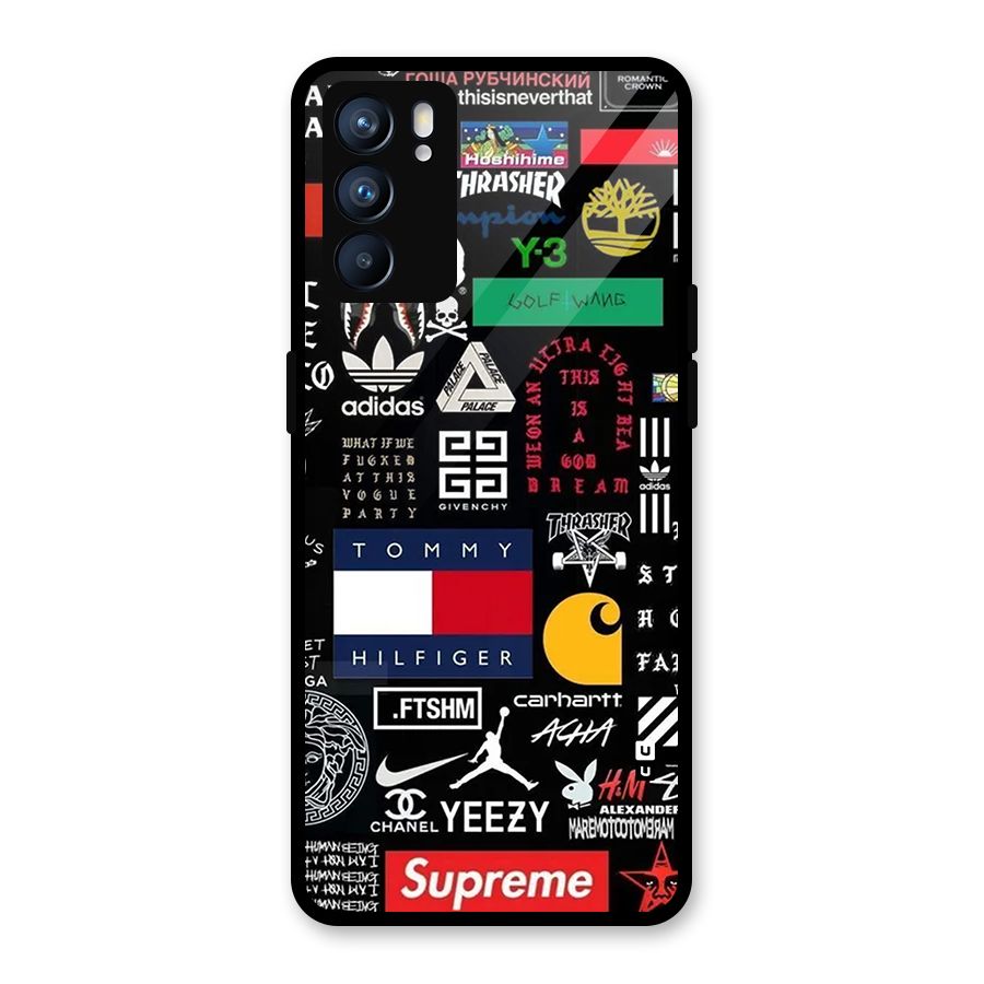 Rich Class Glass Back Case for Oppo Reno6 5G