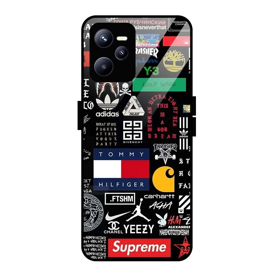 Rich Class Glass Back Case for Realme C35