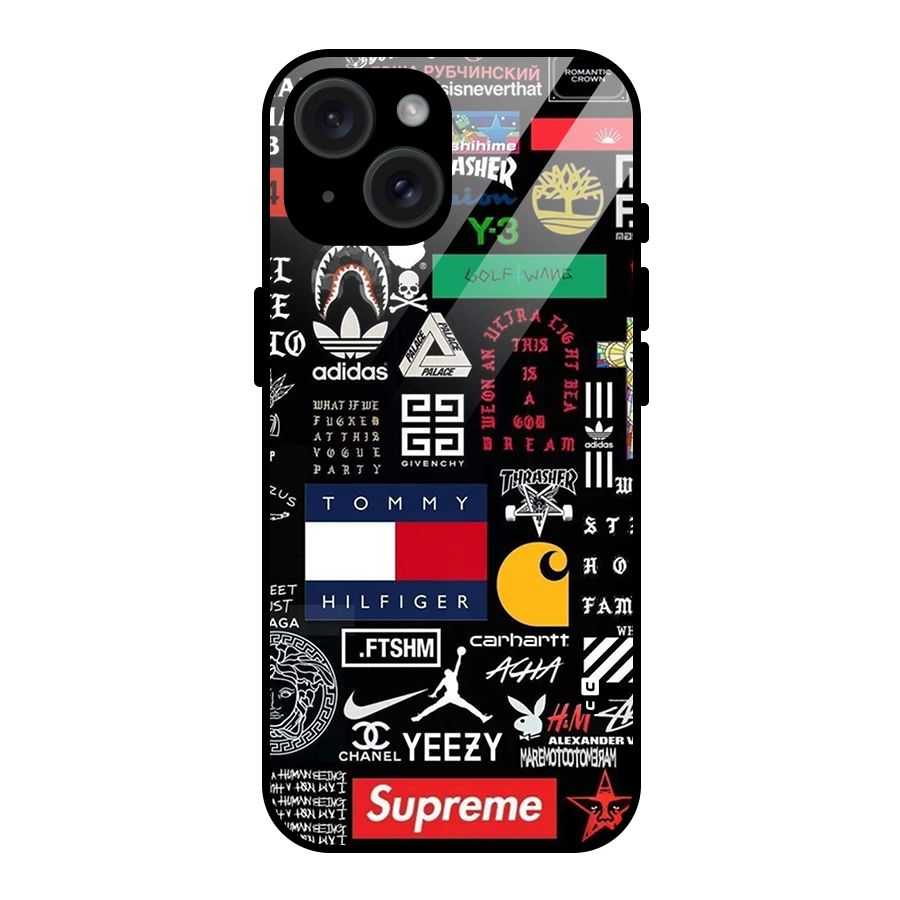 Rich Class Glass Back Case for iPhone 15