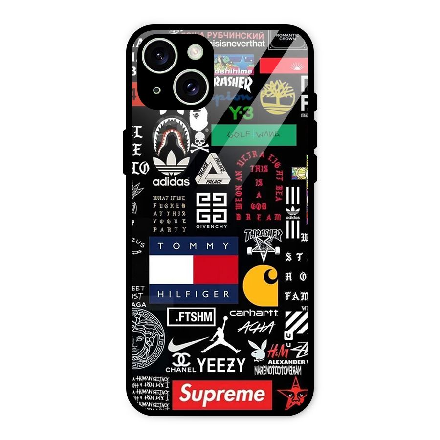 Rich Class Glass Back Case for iPhone 15 Plus