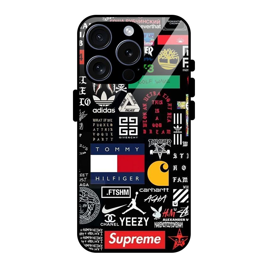 Rich Class Glass Back Case for iPhone 15 Pro