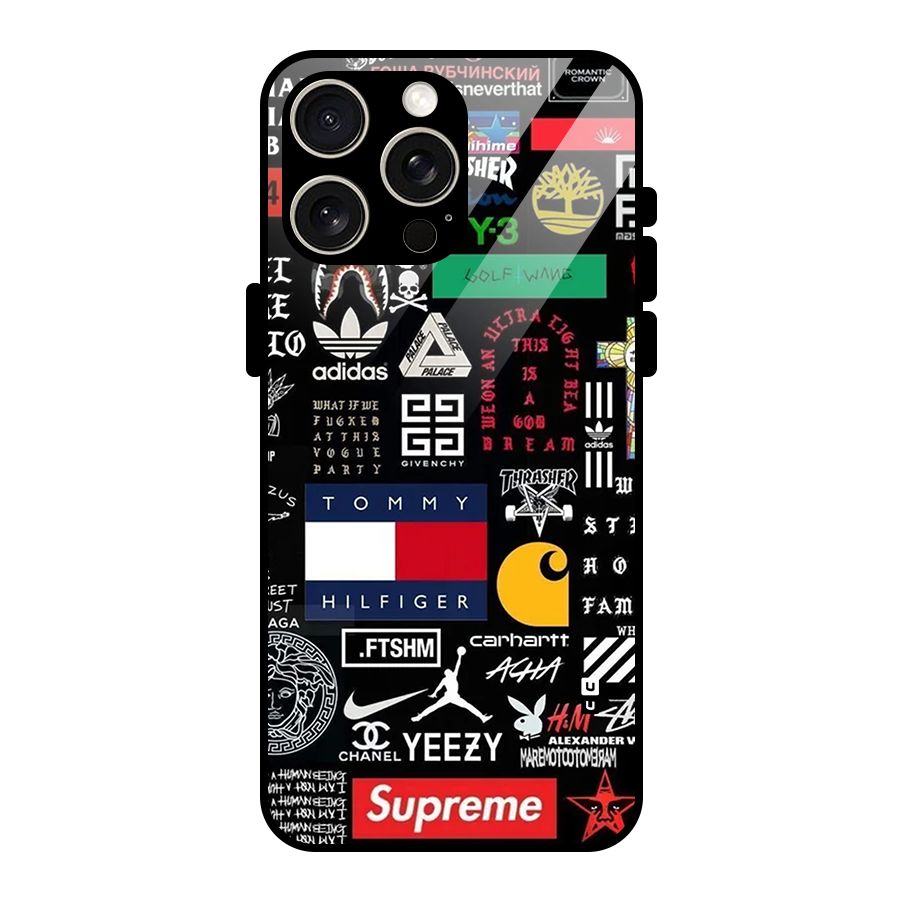 Rich Class Glass Back Case for iPhone 15 Pro Max