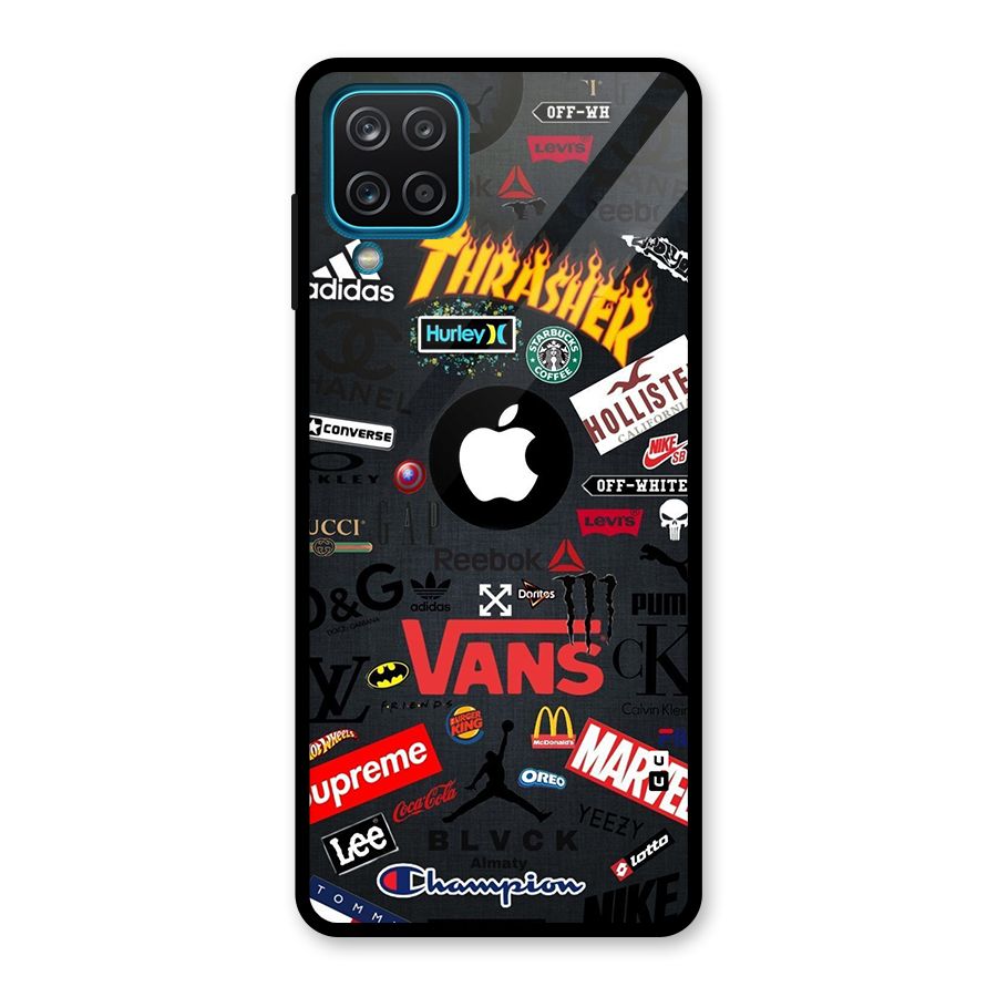 Rich Life Glass Back Case for Galaxy A12