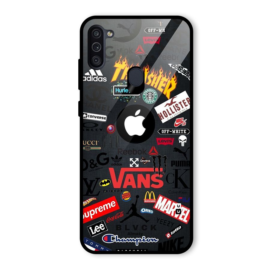 Rich Life Glass Back Case for Galaxy M11