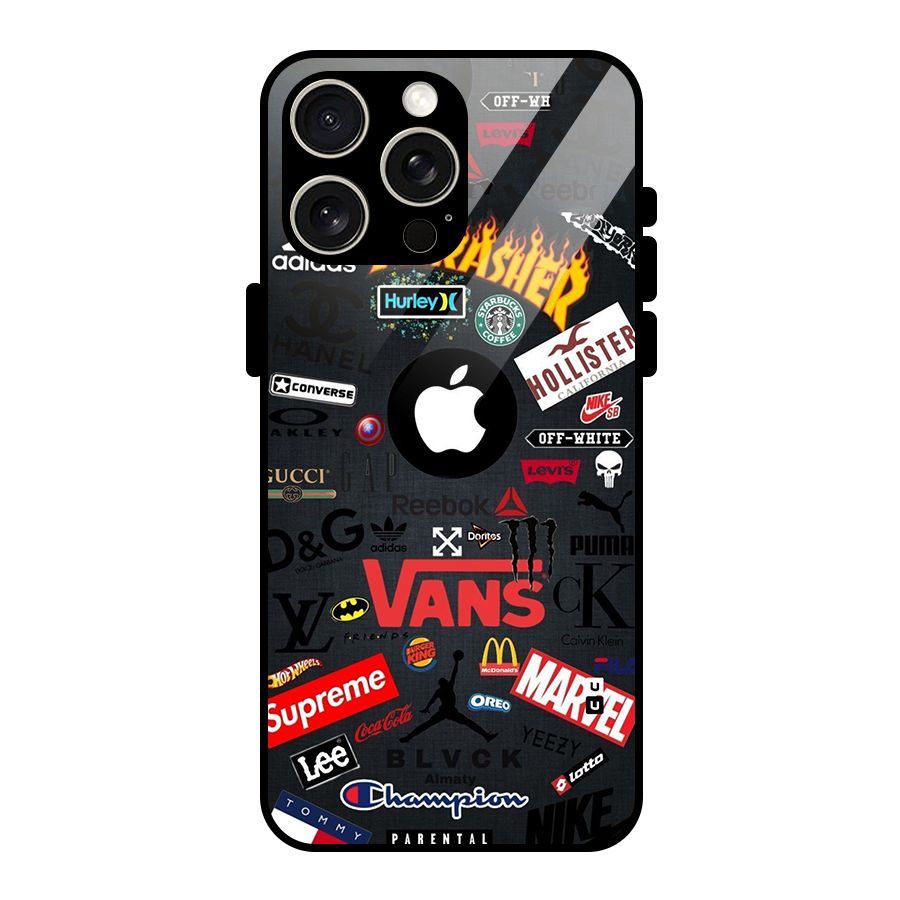 Rich Life Glass Back Case for iPhone 15 Pro Max