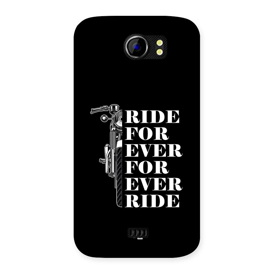 Ride Forever Back Case for Canvas 2 A110