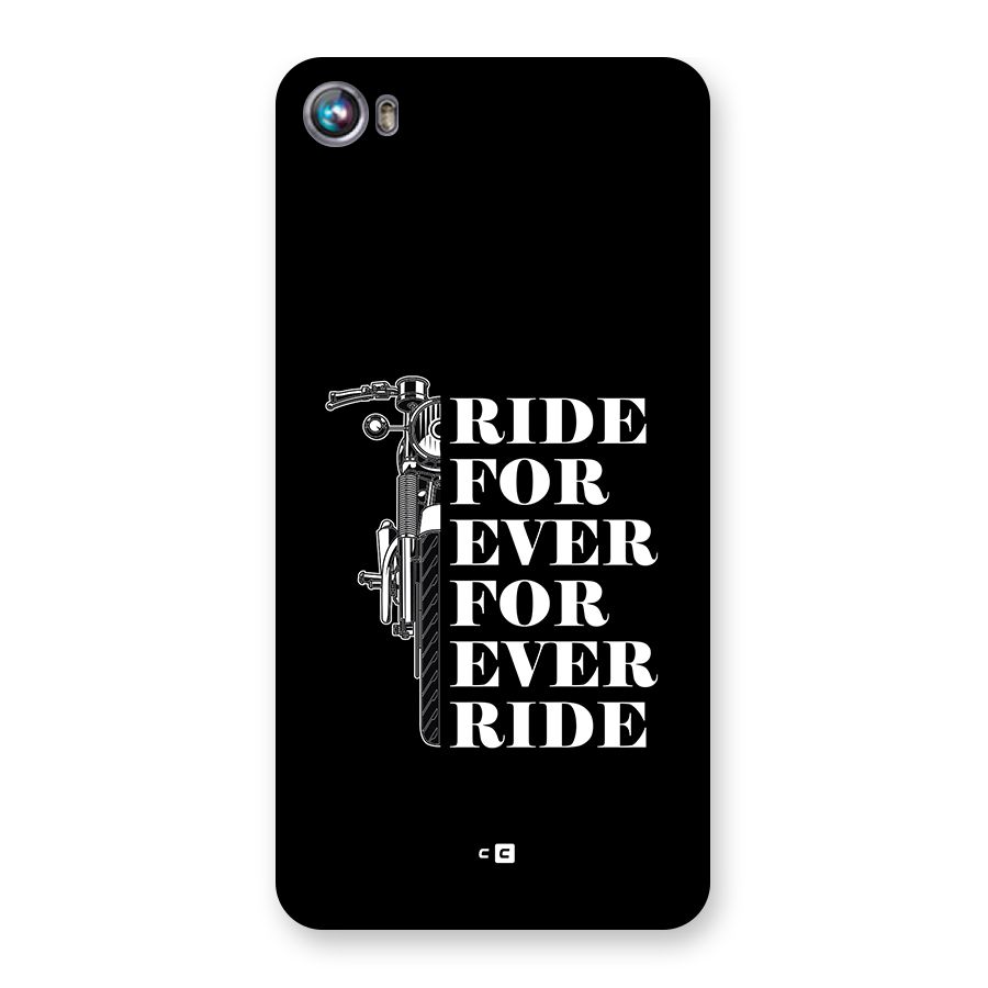 Ride Forever Back Case for Canvas Fire 4 (A107)