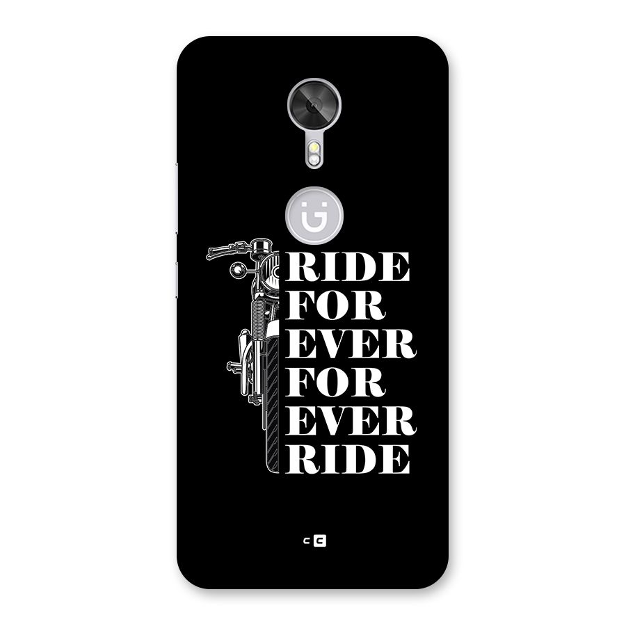 Ride Forever Back Case for Gionee A1