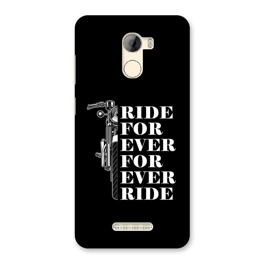 Ride Forever Back Case for Gionee A1 LIte