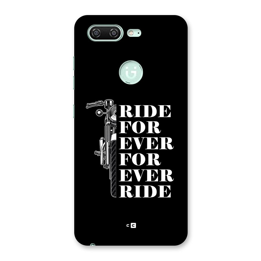 Ride Forever Back Case for Gionee S10