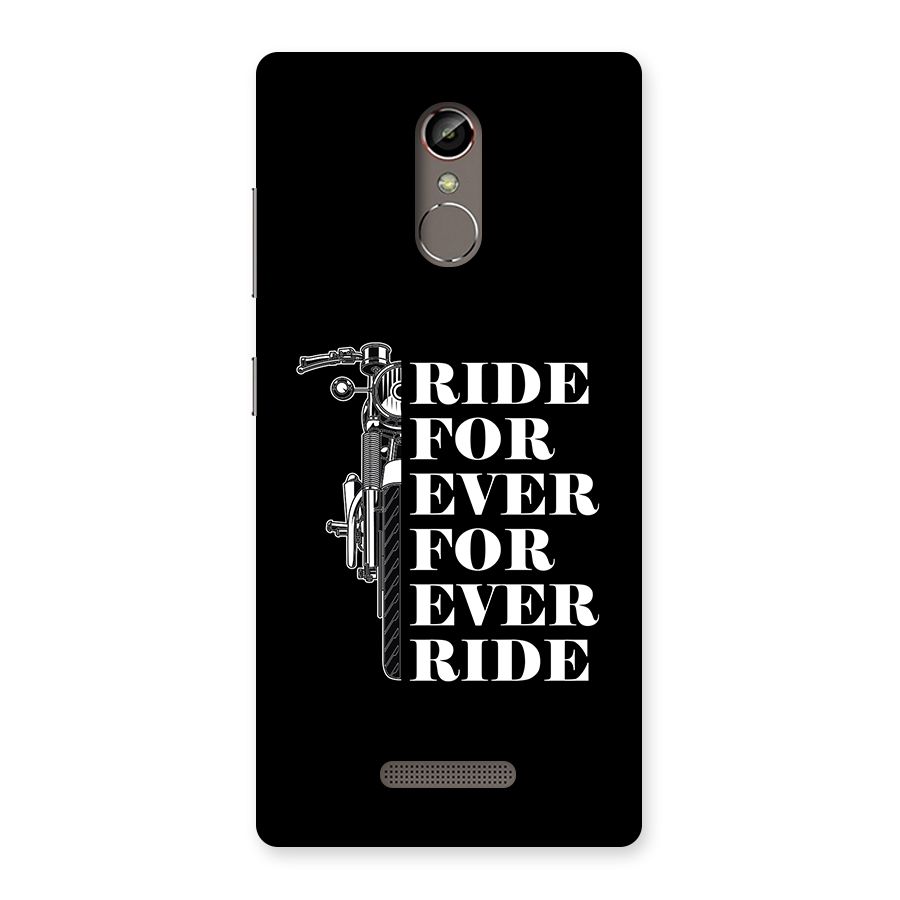 Ride Forever Back Case for Gionee S6s