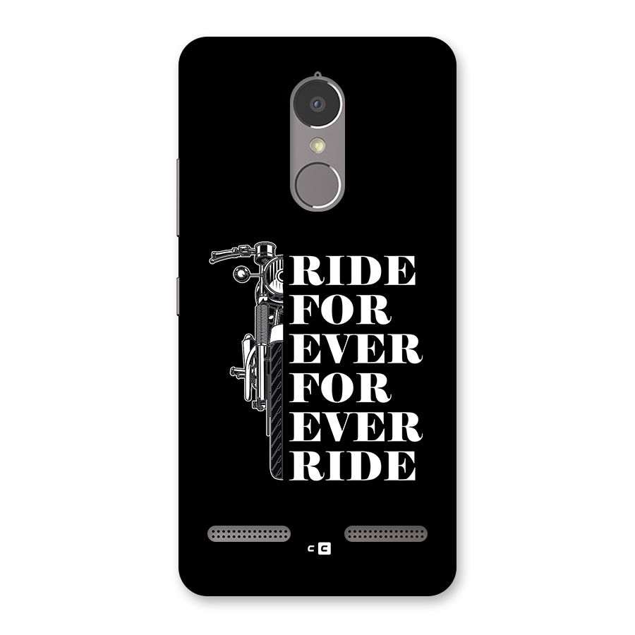 Ride Forever Back Case for Lenovo K6 Power